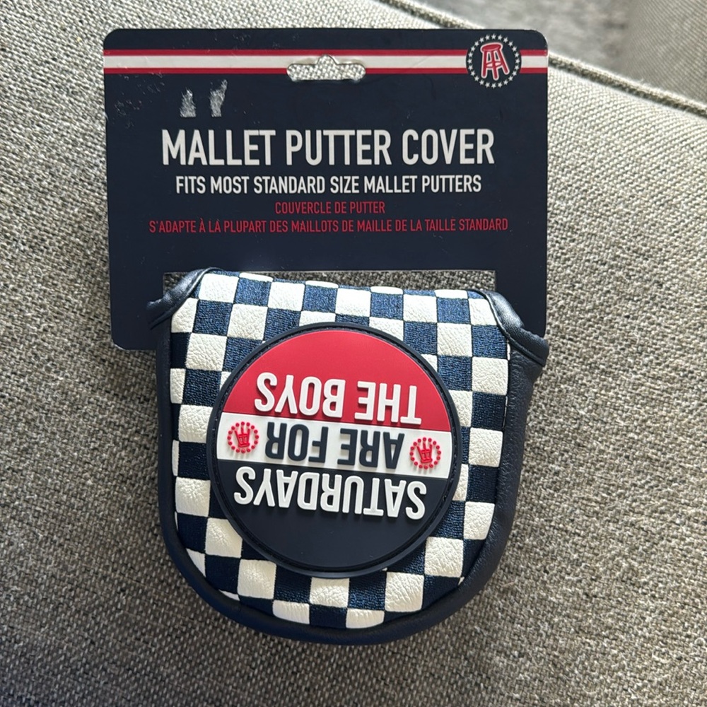 Barstool Golf Saturdays Are For The Boys USA Mallet Putter Headcover